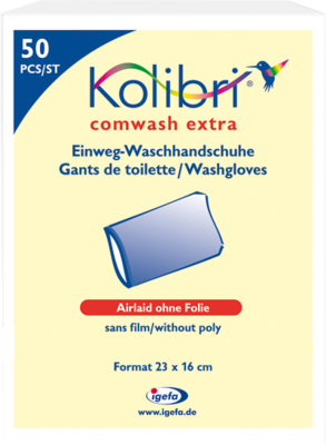 KOLIBRI comwash extra Waschhandschuh unfol.16x24cm