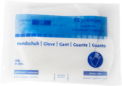 HANDSCHUHE Einmal Herren Polyäthylen