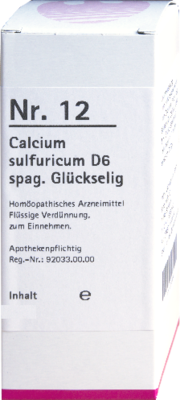 NR.12 Calcium sulfuricum D 6 spag.Glückselig