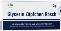 GLYCERIN ZÄPFCHEN Rösch 3 g gegen Verstopfung