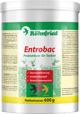 ENTROBAC Probiotikum Pulver f.Tauben