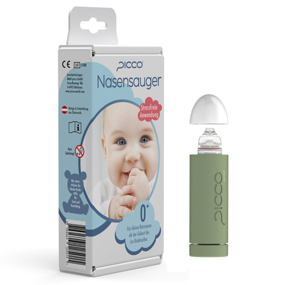 PICCO POCKET Nasensauger Babys Kinder ZOE grün